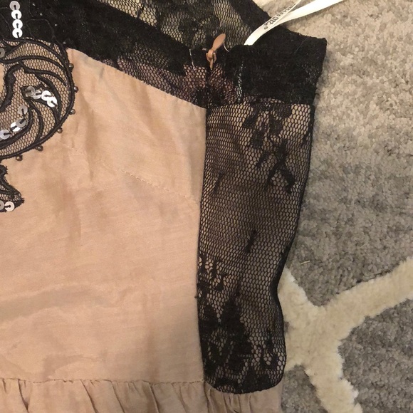 SOLD NWOT Mauve/ black lace ruffle Miss Me too - Picture 7 of 8